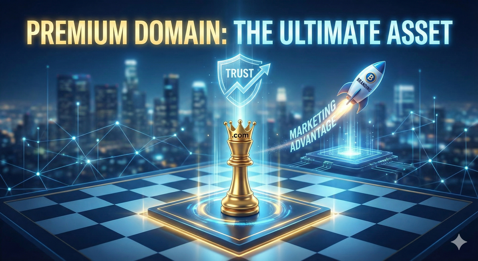 Premium domain name marketing asset